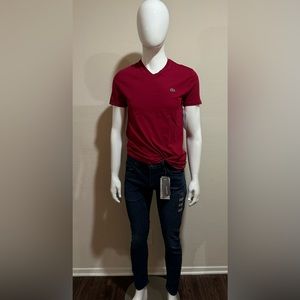 Men’s Lacoste Dark Red T shirt